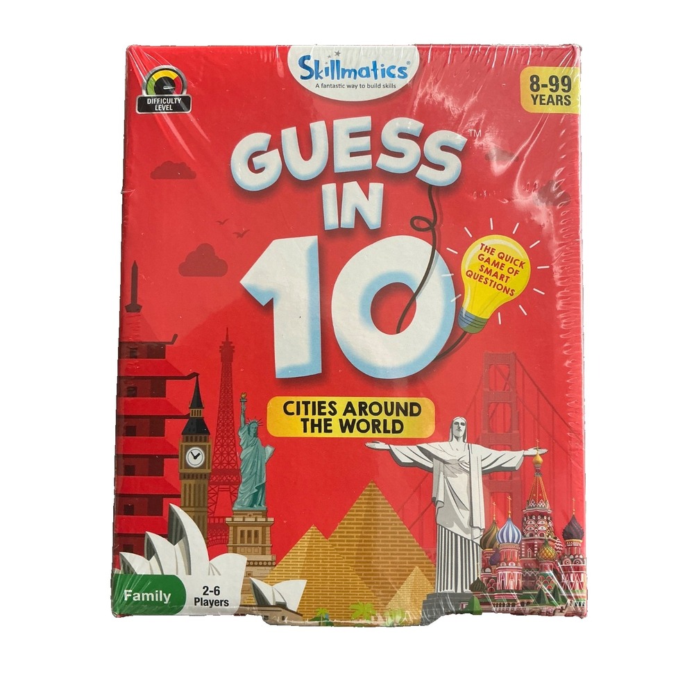 Skillmatics Guess in 10 Cities Around The World Educational Family Card Game NEW